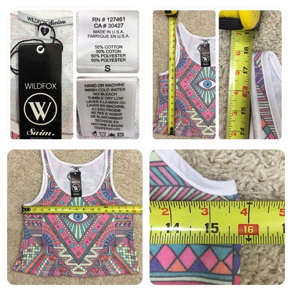 NWT! Wildfox Couture Third Eye Contrast Fiji Tank - Picture 6 of 6